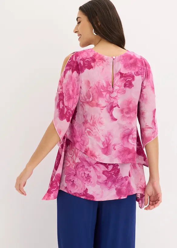 Blusa asimmetrica a pi&ugrave; veli, bonprix