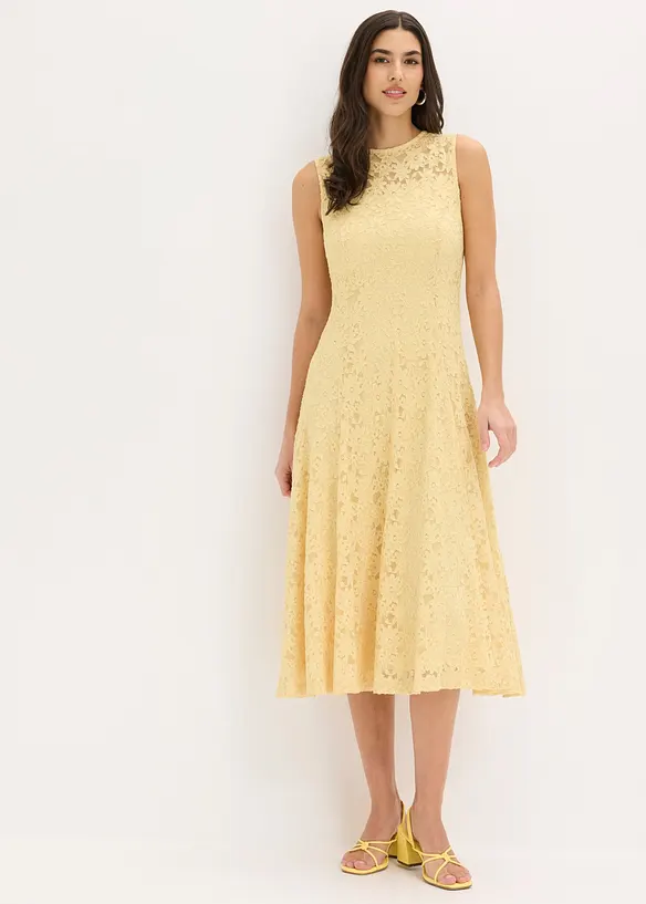 Abito midi in pizzo, bonprix
