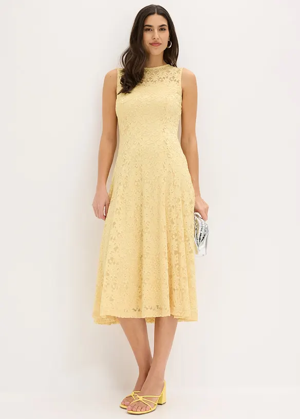 Abito midi in pizzo, bonprix