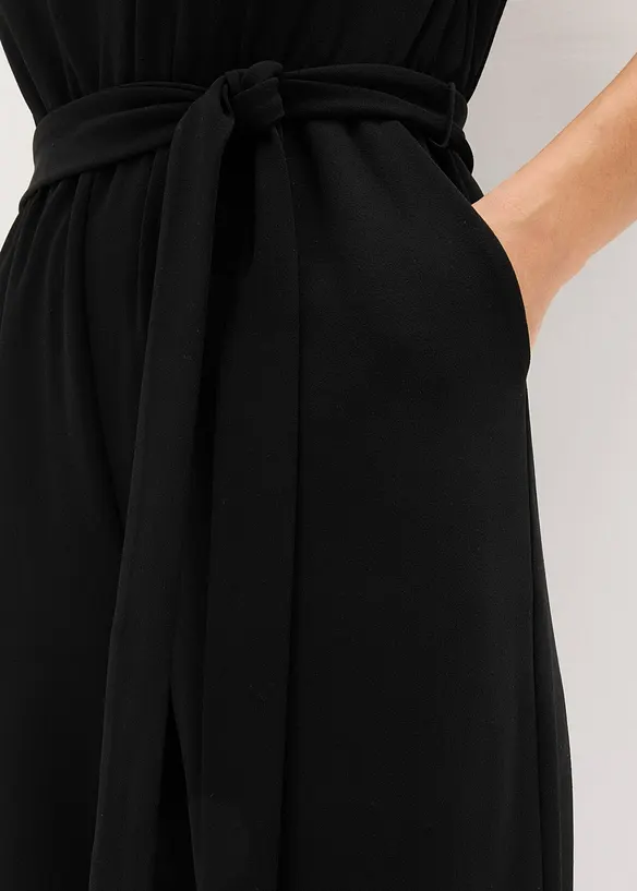 Tuta in jersey fine con pizzo, bonprix