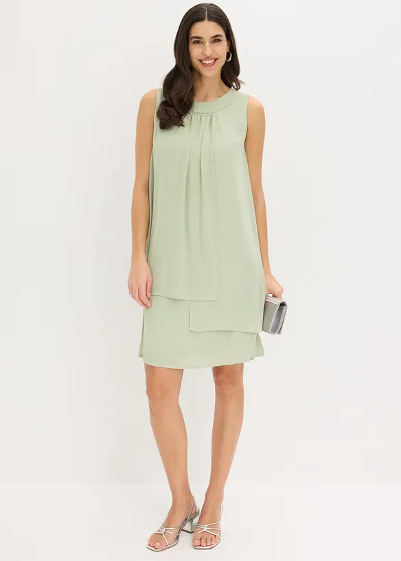 Abito in chiffon con effetto a strati, bonprix