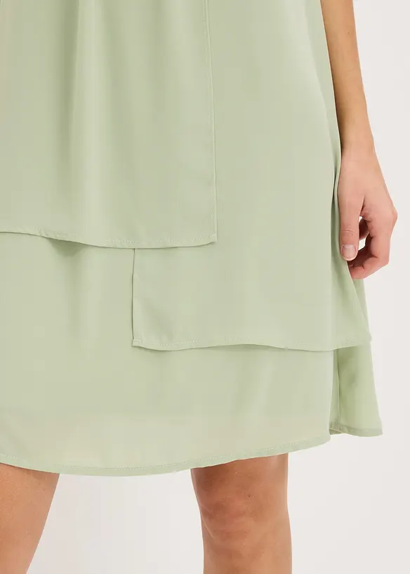 Abito in chiffon con effetto a strati, bonprix