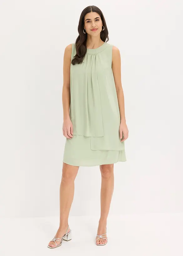 Abito in chiffon con effetto a strati, bonprix