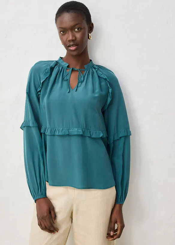 Tunica in misto seta, bonprix