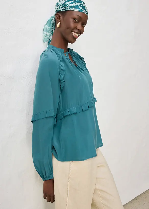 Tunica in misto seta, bonprix