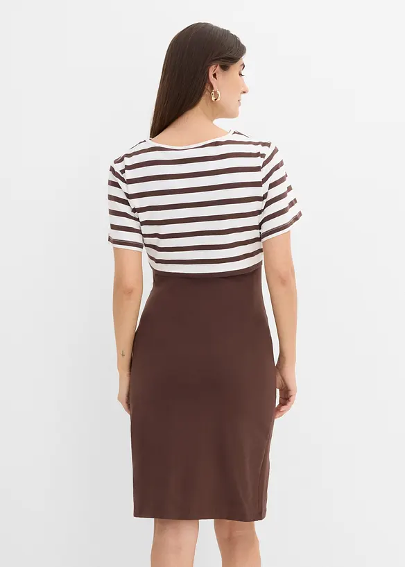 Abito pr&eacute;maman / da allattamento 3 in 1 con maglietta (set 2 pezzi), bonprix