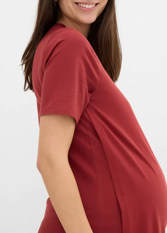 Abito pr&eacute;maman / da allattamento 2 in 1 in cotone biologico, bonprix