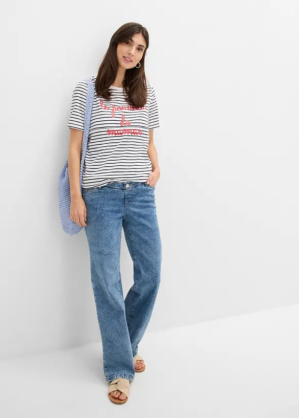 Maglia pr&eacute;maman / da allattamento 2 in 1 in cotone biologico, bonprix