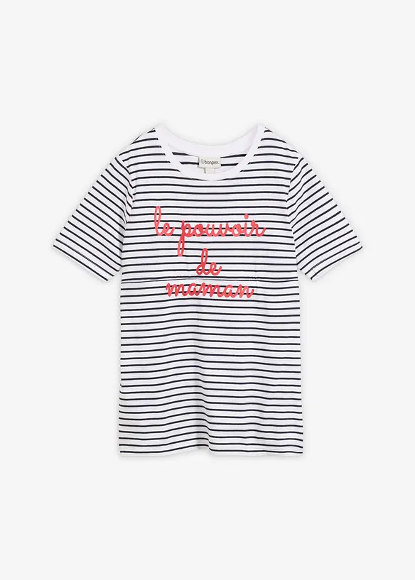Maglia pr&eacute;maman / da allattamento 2 in 1 in cotone biologico, bonprix