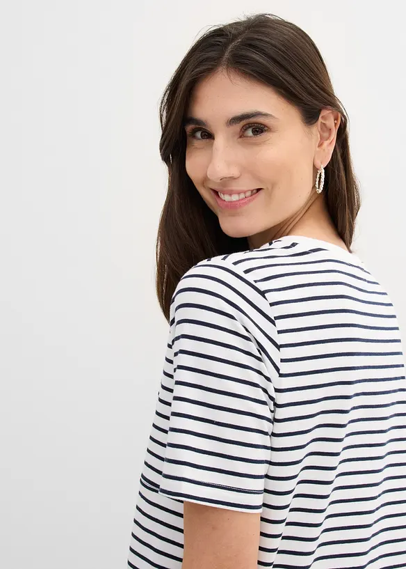 Maglia pr&eacute;maman / da allattamento 2 in 1 in cotone biologico, bonprix