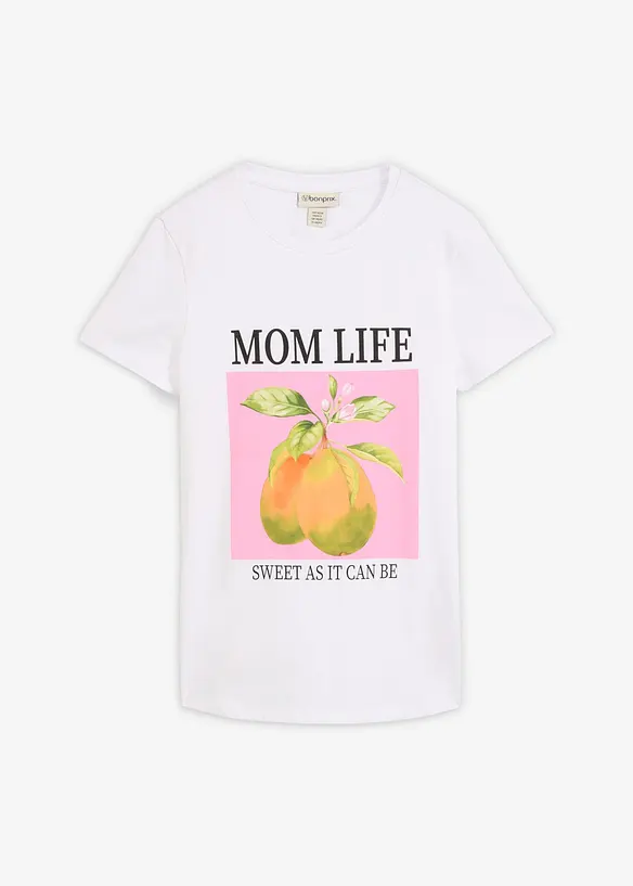 Maglia pr&eacute;maman / da allattamento 2 in 1 oversize in cotone biologico, bonprix