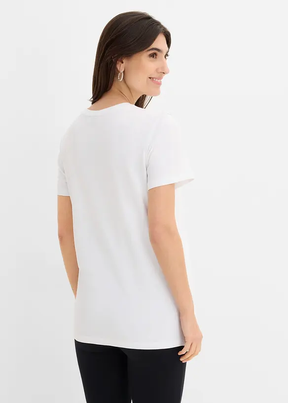 Maglia pr&eacute;maman / da allattamento 2 in 1 oversize in cotone biologico, bonprix