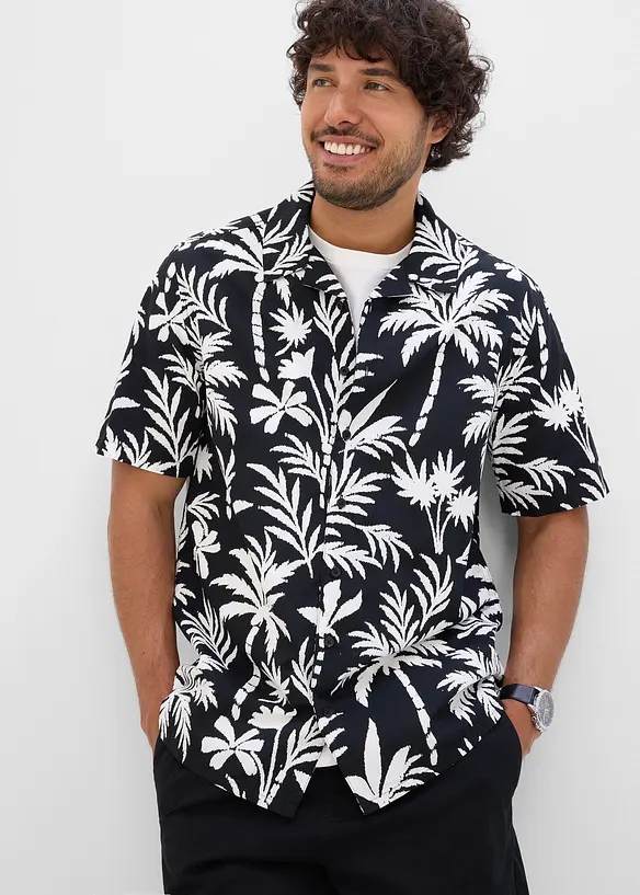 Camicia a maniche corte in puro cotone biologico, bonprix