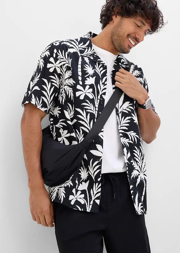 Camicia a maniche corte in puro cotone biologico, bonprix