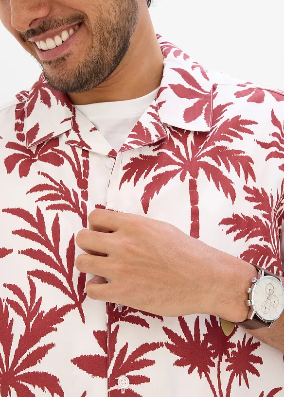 Camicia a maniche corte in puro cotone biologico, bonprix