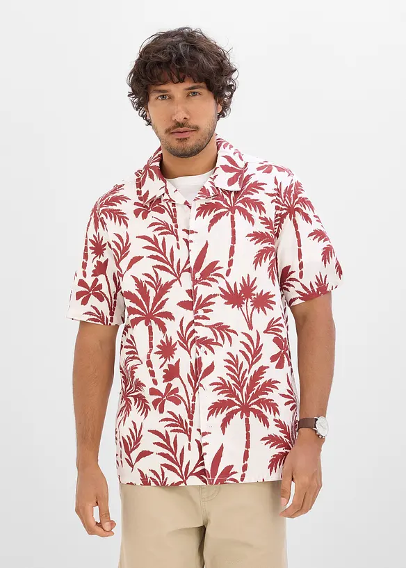 Camicia a maniche corte in puro cotone biologico, bonprix