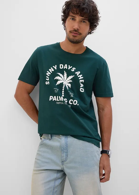 T-shirt in puro cotone, bonprix