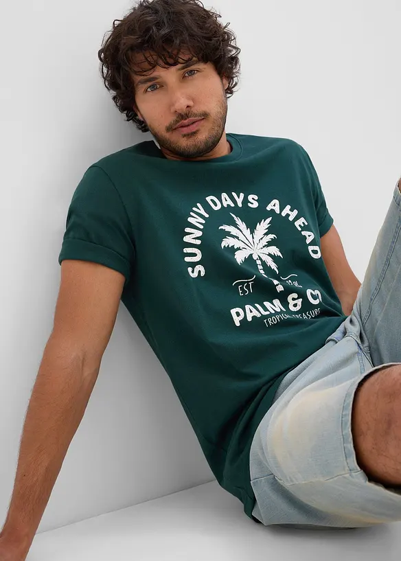 T-shirt in puro cotone, bonprix