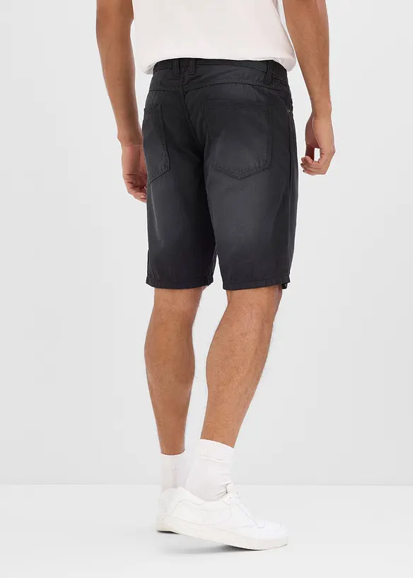 Bermuda leggeri in denim colorato con elastico in vita, regular fit (pacco da 2), bonprix