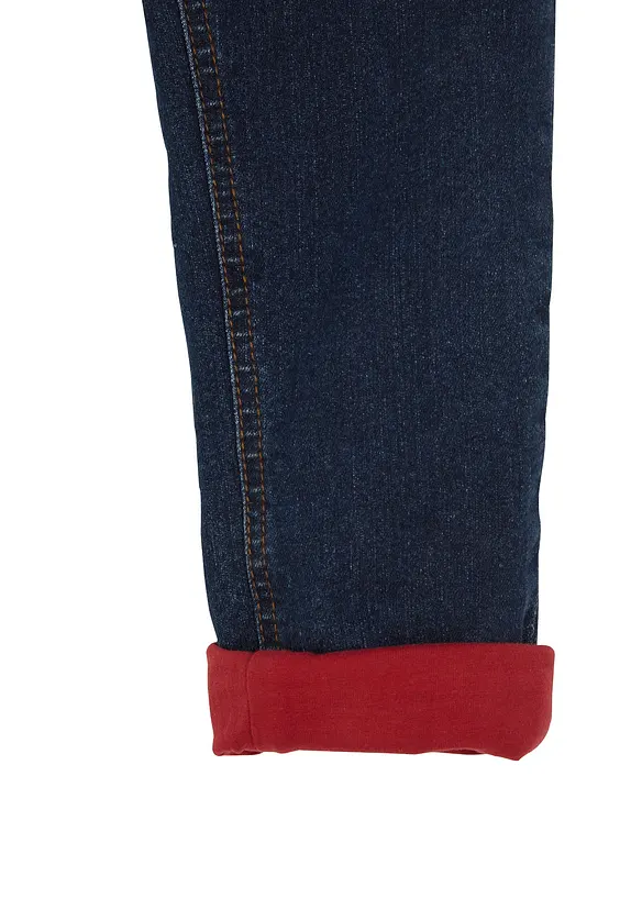 Jeans termici con fodera in jersey regular fit, straight, bonprix