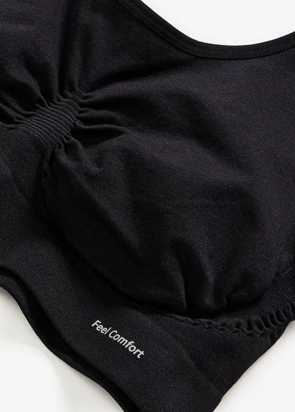Reggiseno bustier senza cuciture Feel Comfort (pacco da 2), bonprix