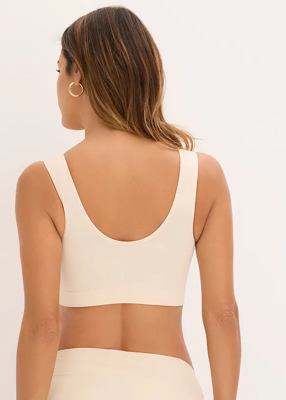 Reggiseno bustier senza cuciture Feel Comfort (pacco da 2), bonprix