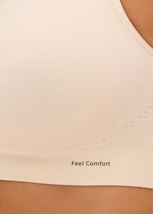 Reggiseno bustier senza cuciture Feel Comfort (pacco da 2), bonprix