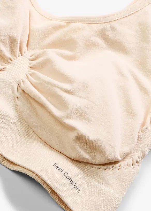 Reggiseno bustier senza cuciture Feel Comfort (pacco da 2), bonprix