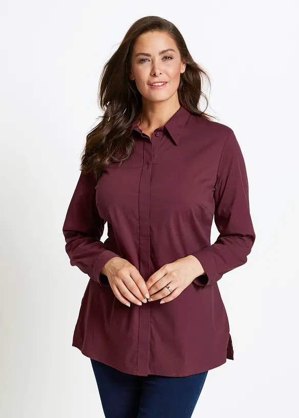 Camicetta elasticizzata lunga, bonprix