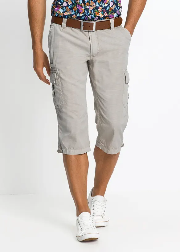 Bermuda cargo lunghi in puro cotone, regular fit, bonprix