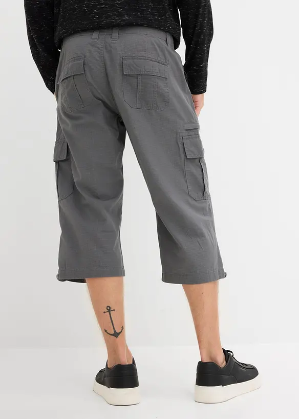 Bermuda cargo lunghi in puro cotone, regular fit, bonprix