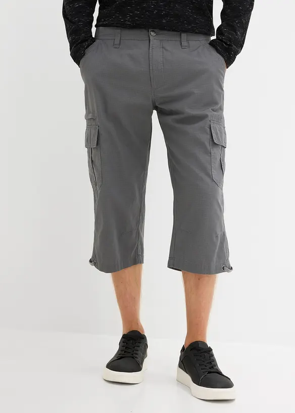 Bermuda cargo lunghi in puro cotone, regular fit, bonprix