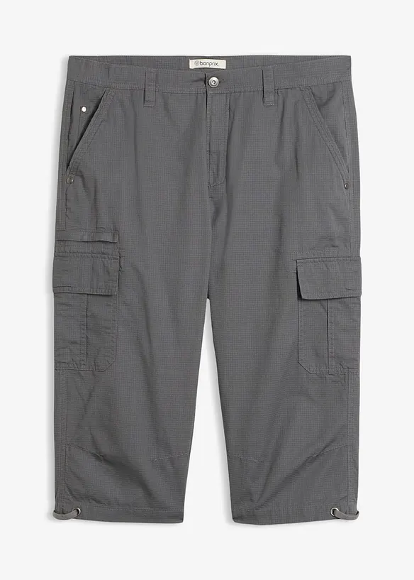 Bermuda cargo lunghi in puro cotone, regular fit, bonprix