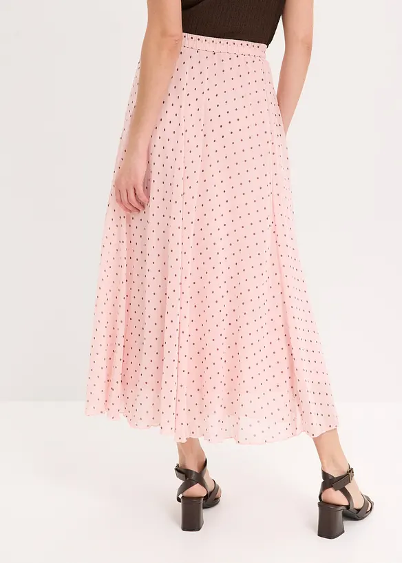 Gonna in chiffon con effetto stropicciato, bonprix