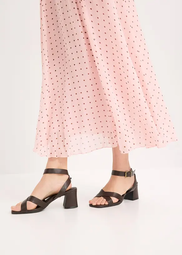 Gonna in chiffon con effetto stropicciato, bonprix