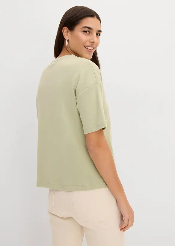 T-shirt ampia in puro cotone, bonprix