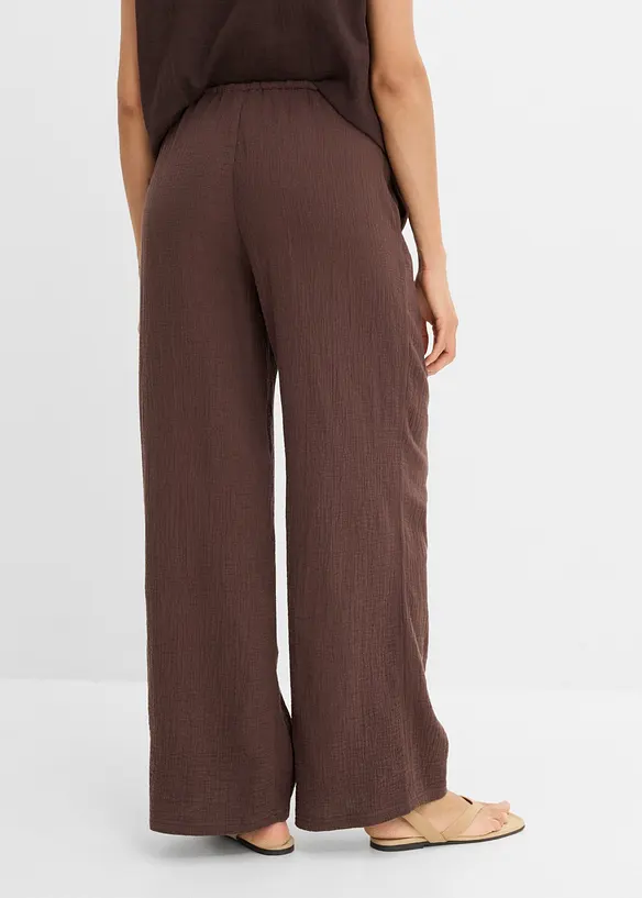 Pantaloni in mussola morbida, bonprix