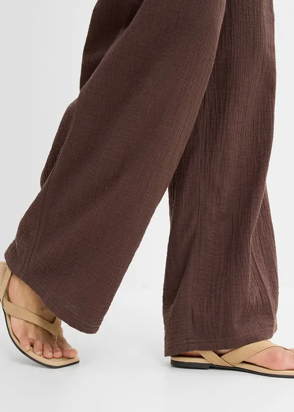 Pantaloni in mussola morbida, bonprix
