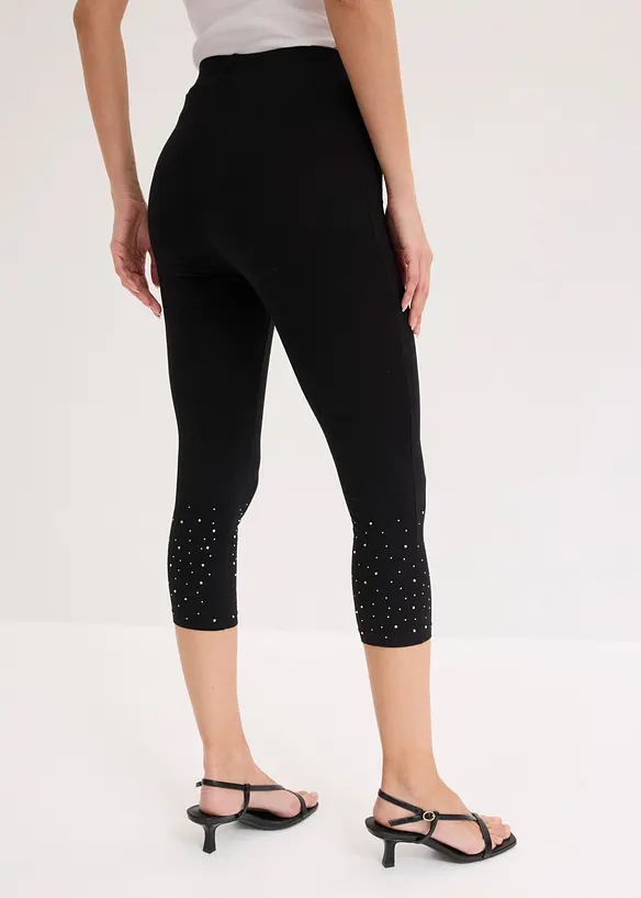 Leggings a pinocchietto in misto cotone, bonprix