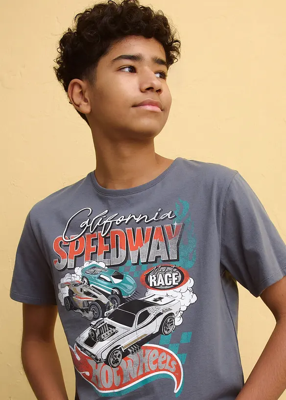 T-shirt Hot Wheels in puro cotone, HOT WHEELS