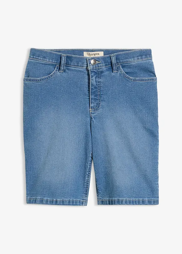 Bermuda in jeans, vita media, bonprix