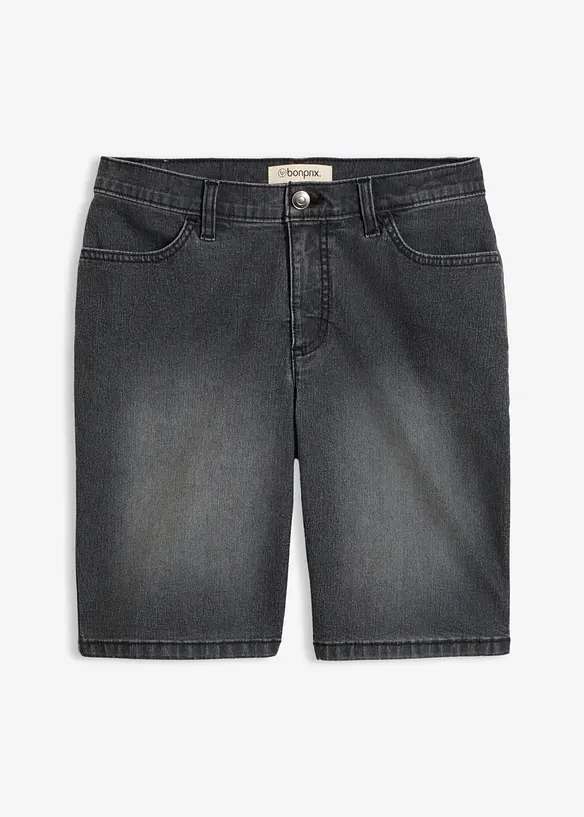 Bermuda in jeans, vita media, bonprix