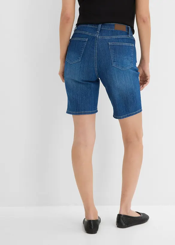 Bermuda in jeans, vita media, bonprix