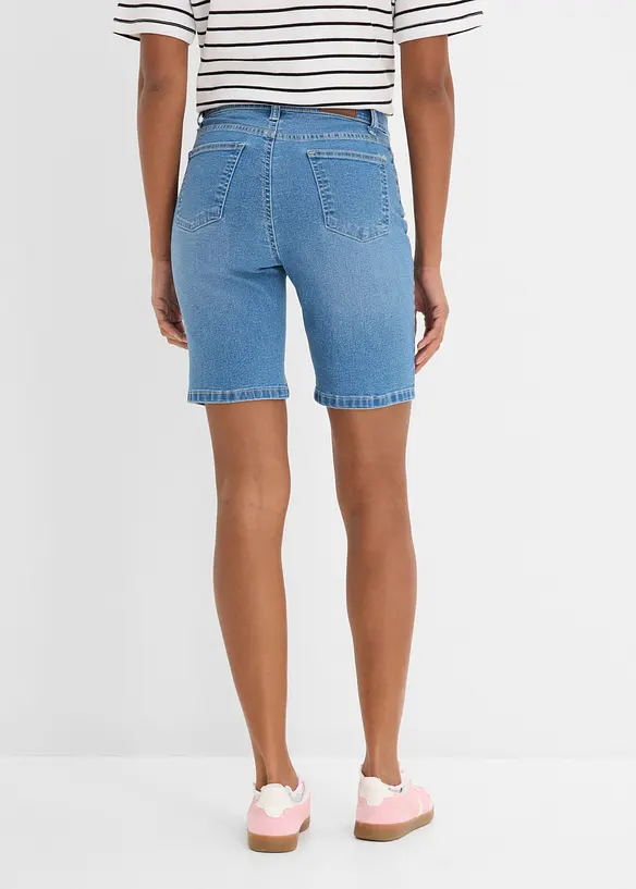 Bermuda in jeans, vita media, bonprix