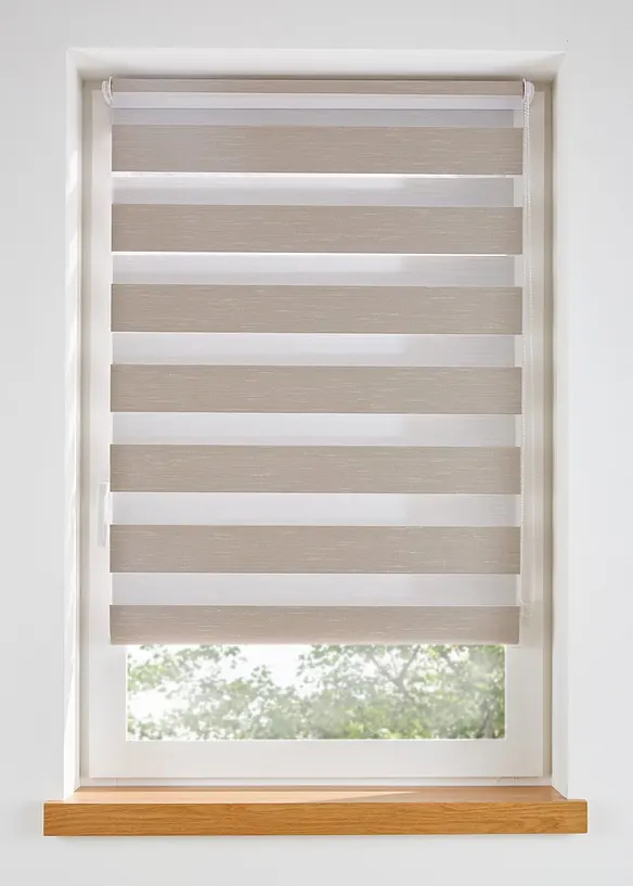 Tenda a rullo doppia in tessuto strutturato, bonprix