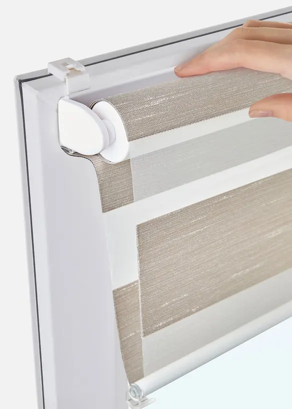 Tenda a rullo doppia in tessuto strutturato, bonprix