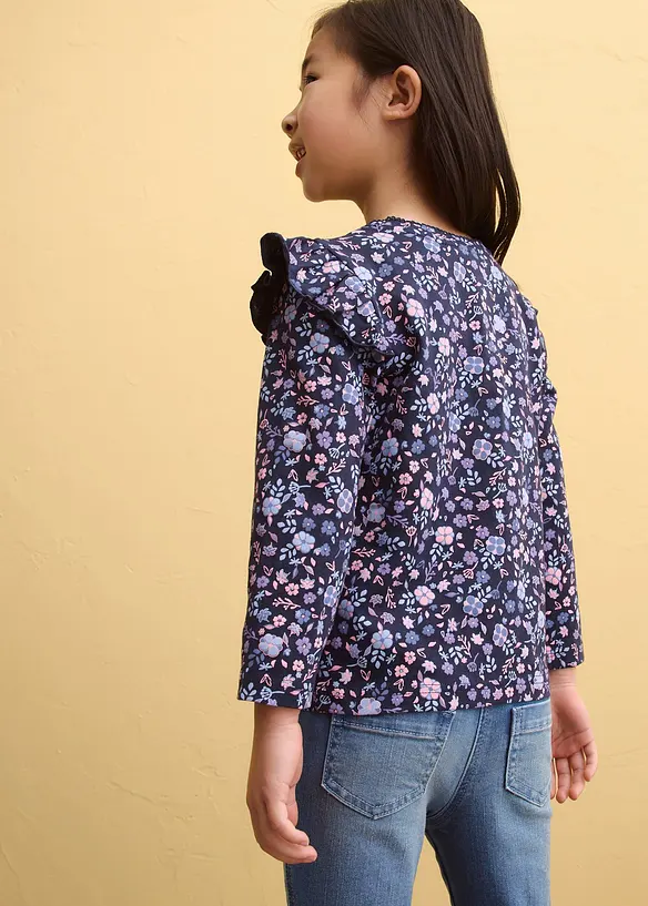 Maglia a maniche lunghe in puro cotone biologico (pacco da 3), bonprix