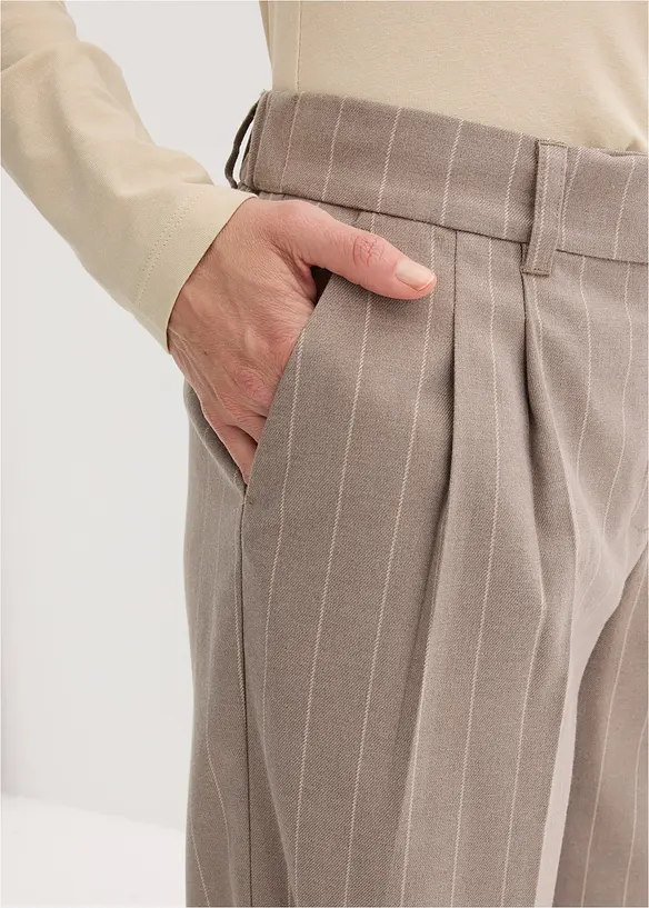 Pantaloni gessati a palazzo, bonprix