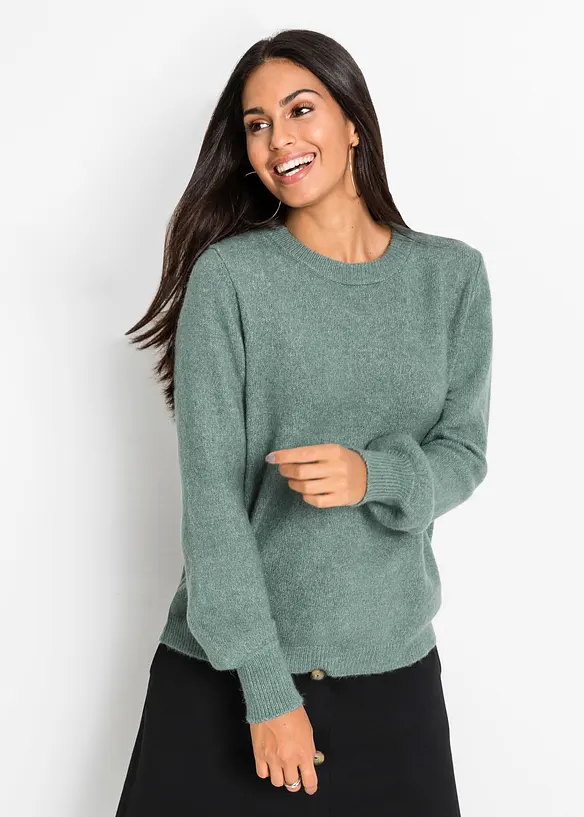 Maglione con maniche a palloncino, bonprix