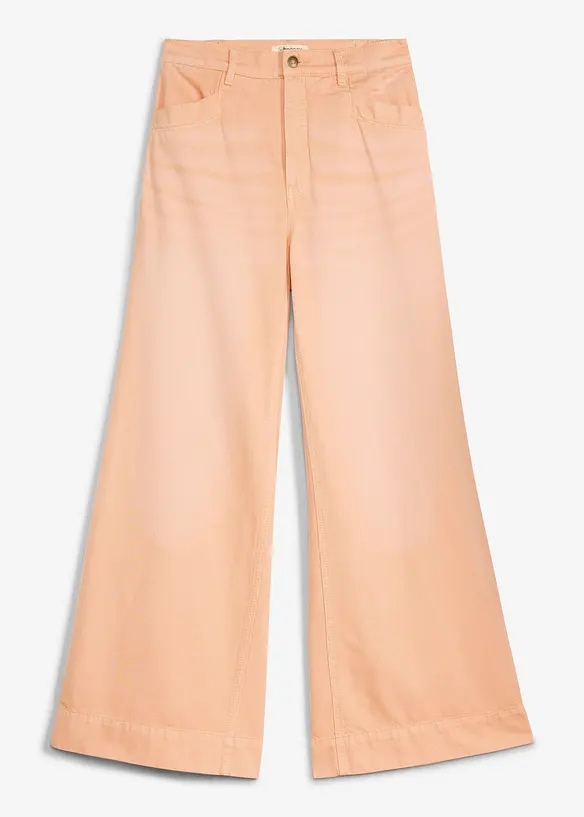 Jeans wide leg, vita alta, bonprix